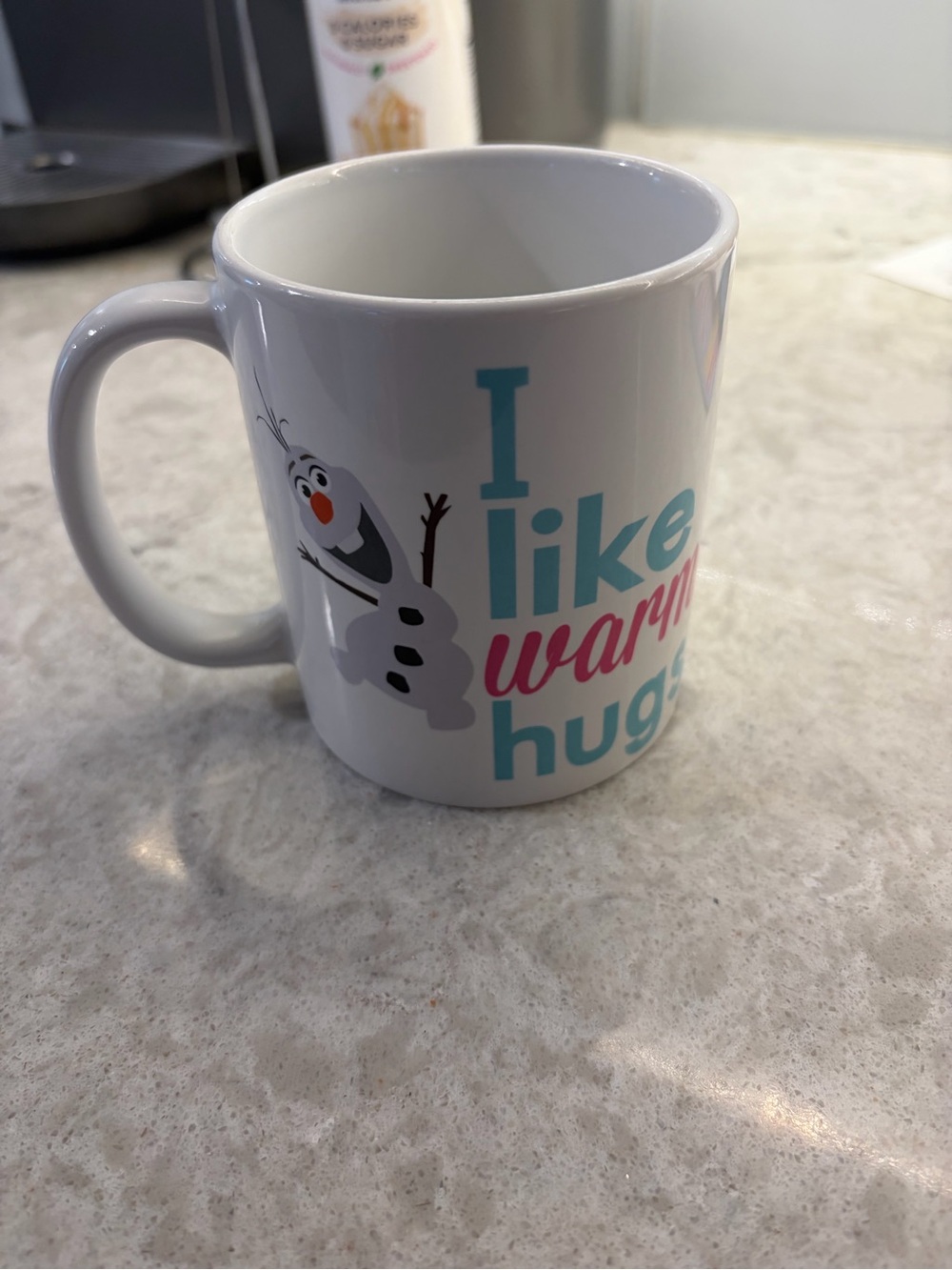 Disney Frozen Olaf “I Like Warm Hugs” Coffee Mug